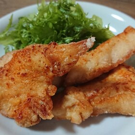 鶏胸肉でカリっとジューシー❤️唐揚げ 揚げ焼き